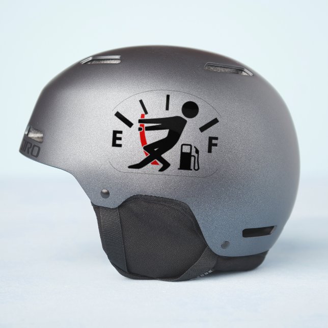 Sticker Niveau de carburant vide (Côté casque)