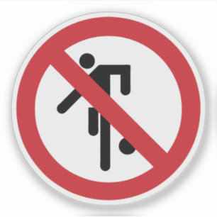 Sticker NO Ball Games ⚠ Thai Park ⚠