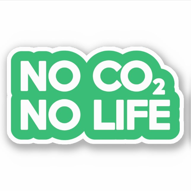 STICKER NO CO2 PAS DE VIE (Devant)