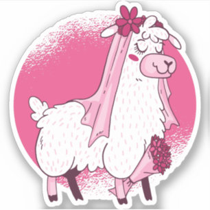 Sticker No Drama Lama BRIDE Funny Mariage Fête des mariées