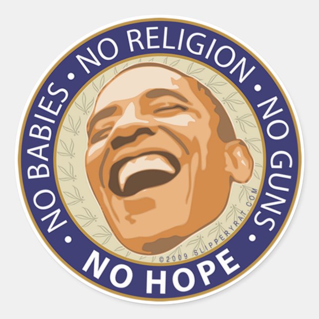 Sticker "No Hope" d'Obama (Devant)
