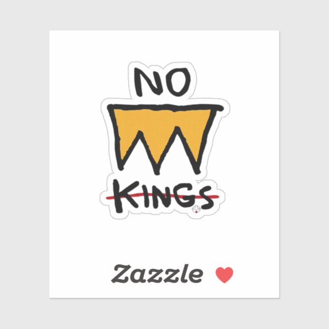 Sticker No Kings Anti Classic (Feuille)