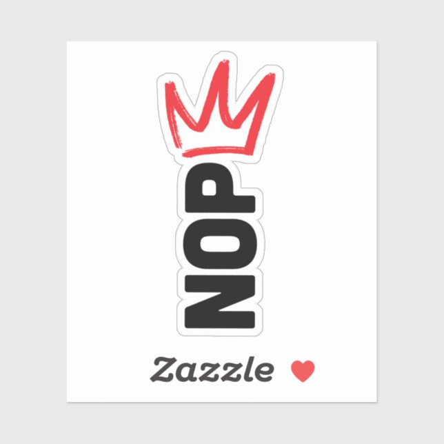 Sticker No Kings Button (Feuille)
