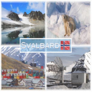 Sticker NO Svalbard - Gullybreen Magdalenefjorden -