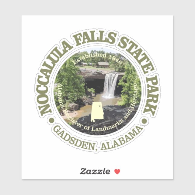 Sticker Noccalula Falls SP (Feuille)