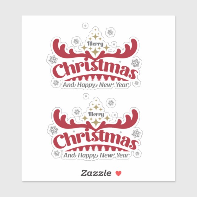 Sticker Noël 12 (Feuille)