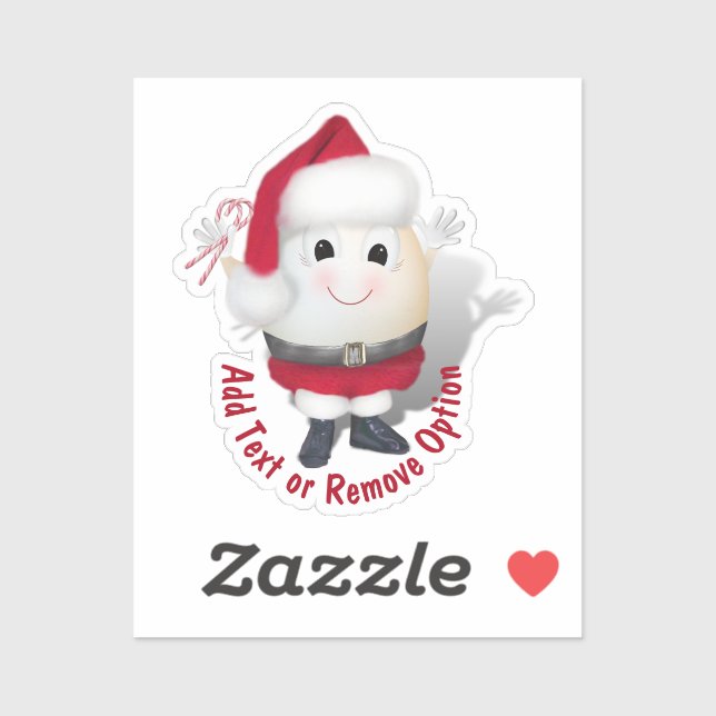 Sticker Noël aux oeufs du Père Noël (Feuille)