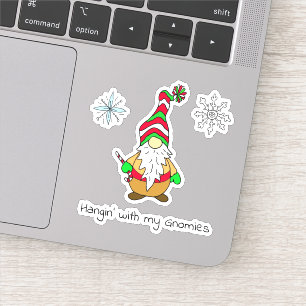 Sticker Noël avec mes Gnomes