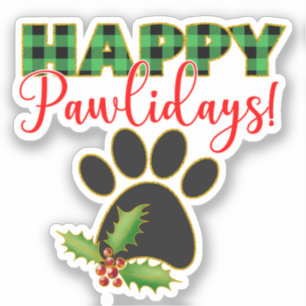 Sticker Noël Pawliday   Joyeux jour férié pour Amoureux de
