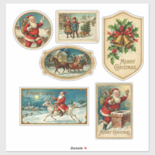 Sticker Noël victorien classique