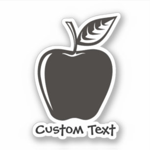 Sticker Noir Apple