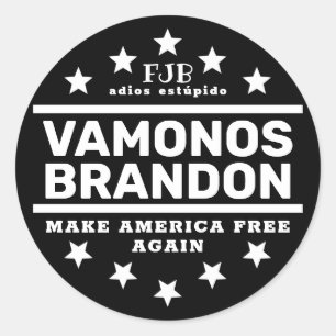 Sticker noir classique Vamonos Brandon II