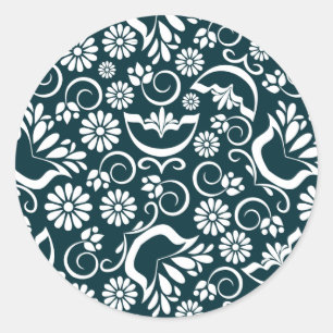 Sticker noir et blanc élégant