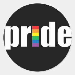 Sticker noir Pride