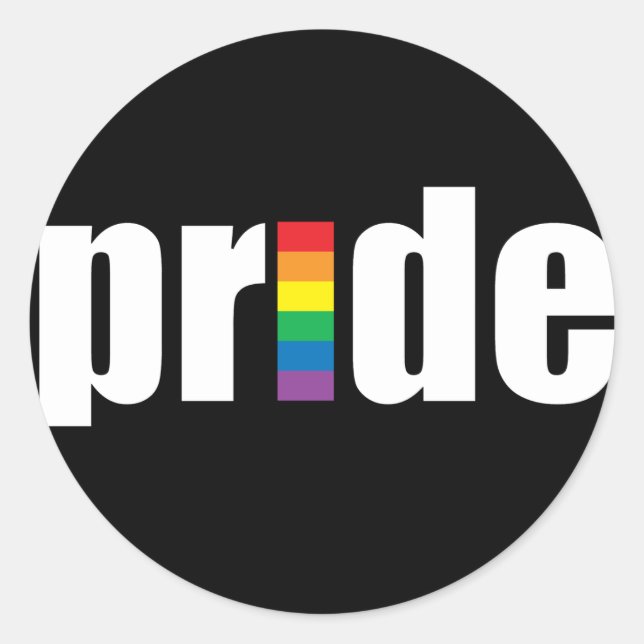 Sticker noir Pride (Devant)