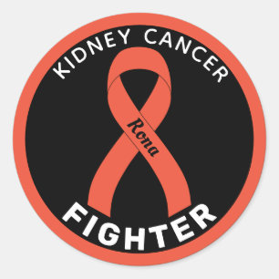 Sticker noir rond pour Lutte contre le cancer du r