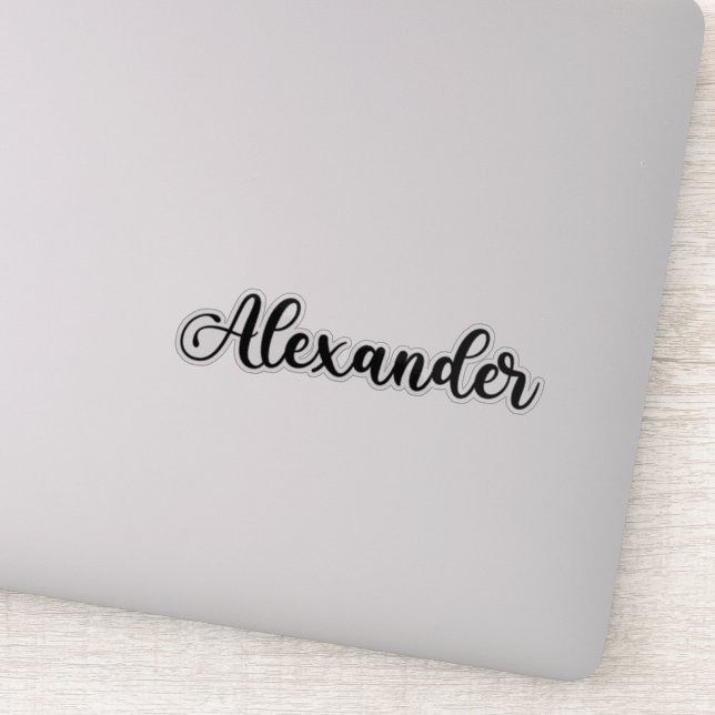 Sticker Nom Alexander - Calligraphie manuscrite (Détail)