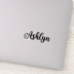 Sticker Nom Ashlyn - Calligraphie manuscrite
