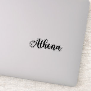 Sticker Nom Athena - Calligraphie manuscrite