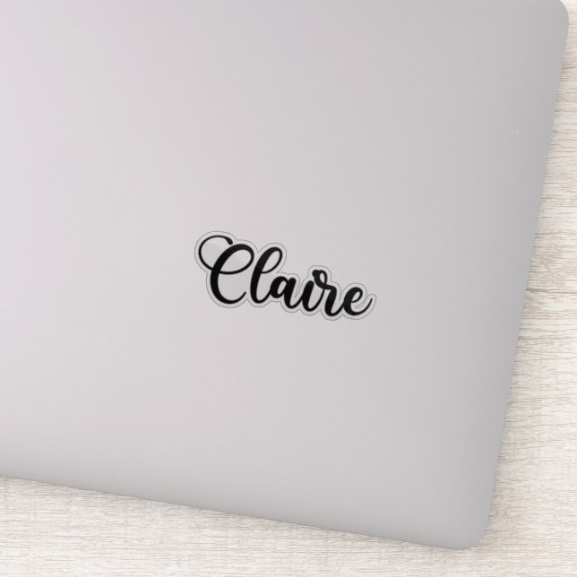 Sticker Nom Claire - Calligraphie manuscrite (Détail)