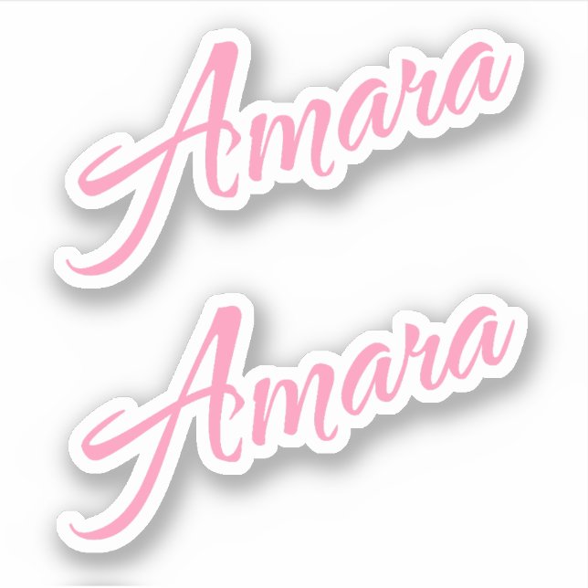 Sticker Nom d'Amara x2 (Devant)