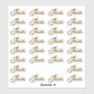 Sticker Nom de découpe de vinyle des textes de