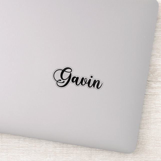 Sticker Nom de gavin - Calligraphie manuscrite (Détail)