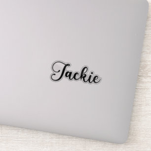 Sticker Nom de Jackie - Calligraphie manuscrite