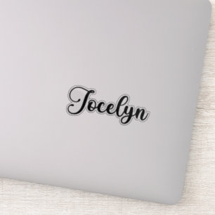 Sticker Nom de Jocelyn - Calligraphie manuscrite
