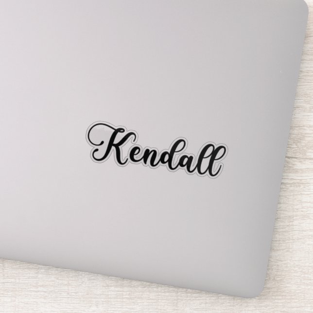 Sticker Nom de Kendall - Calligraphie manuscrite (Détail)