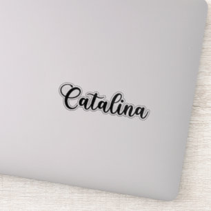 Sticker Nom de la catalina - Calligraphie manuscrite