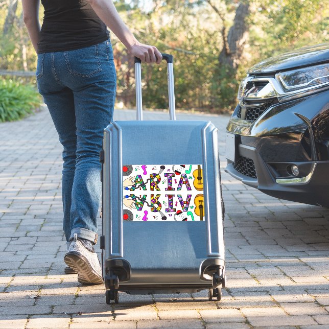 Sticker Nom de la fille Aria (Valise Insitu)