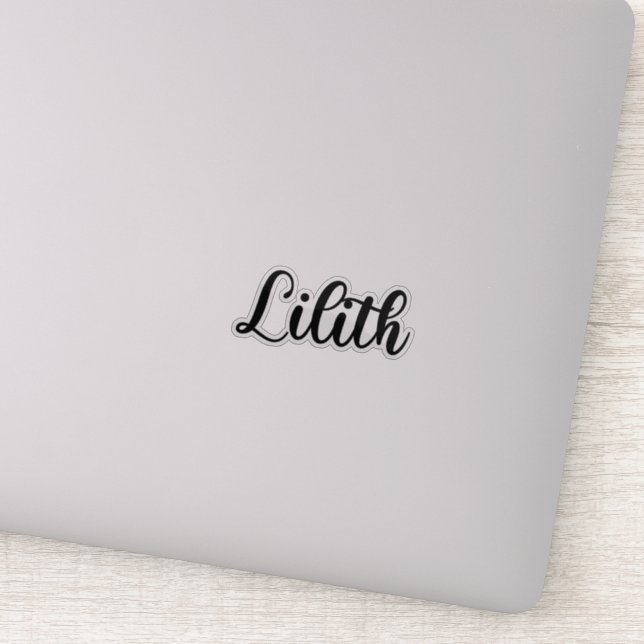 Sticker Nom de la ilith - Calligraphie manuscrite (Détail)