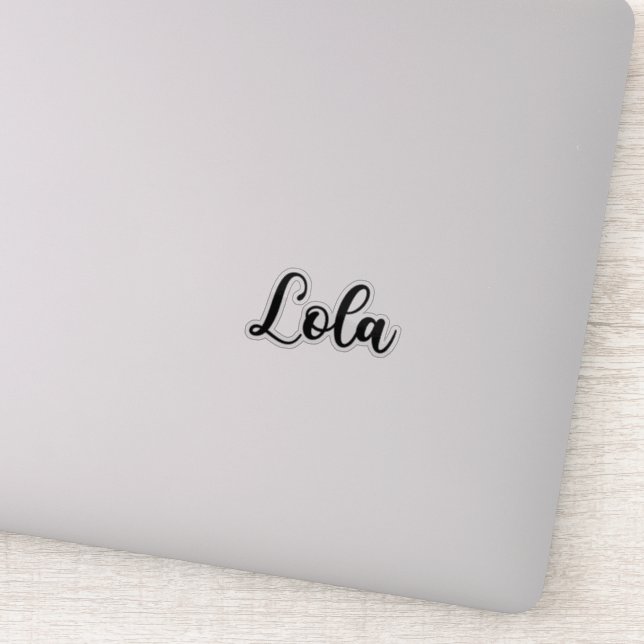 Sticker Nom de la lola - Calligraphie manuscrite (Détail)