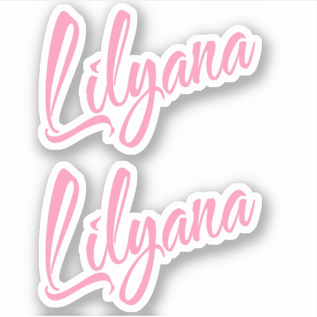 Sticker Nom de Lilyana x2 (Devant)