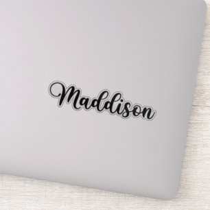 Sticker Nom de Maddison - Calligraphie manuscrite