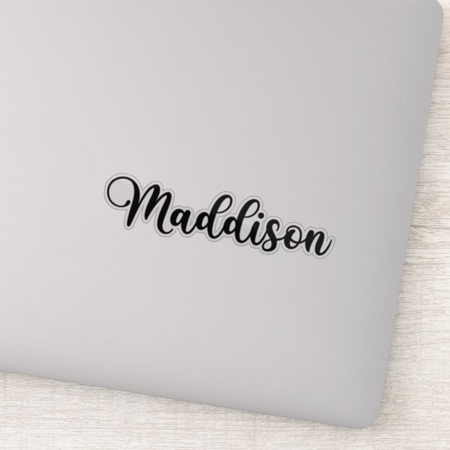 Sticker Nom de Maddison - Calligraphie manuscrite (Détail)