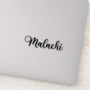 Sticker Nom de Malachi - Calligraphie manuscrite