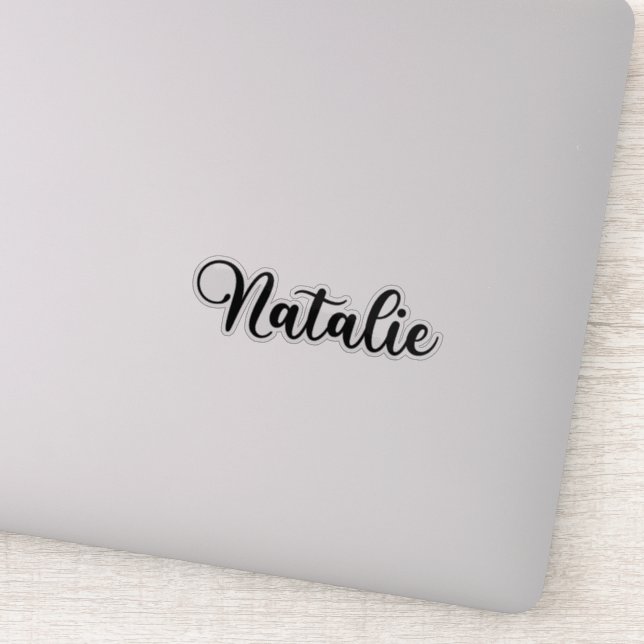 Sticker Nom de Natalie - Calligraphie manuscrite (Détail)