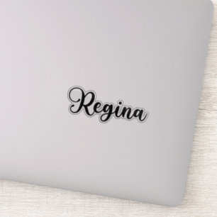 Sticker Nom de Regina - Calligraphie manuscrite