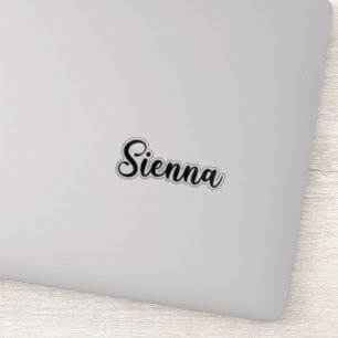 Sticker Nom de Sienne - Calligraphie manuscrite