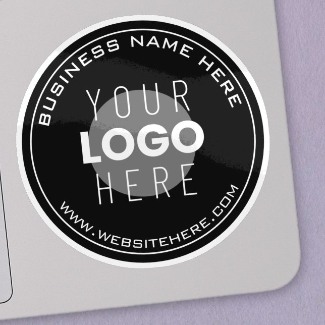 Sticker Nom de votre entreprise, site Web + image téléchar (Créateur téléchargé)