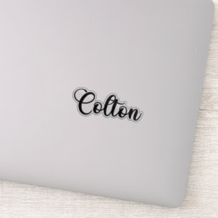 Sticker Nom du colton - Calligraphie manuscrite