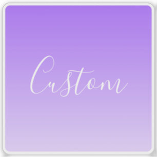 Sticker Nom du script curatif et Ombre violet clair modifi