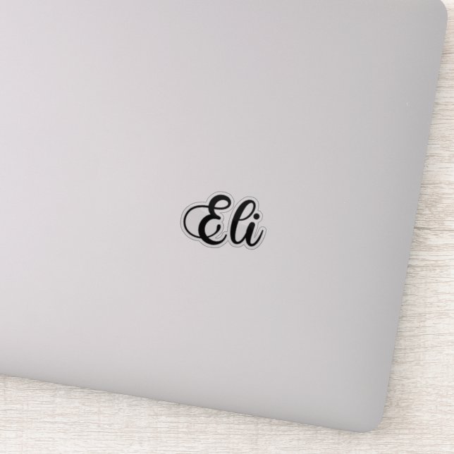 Sticker Nom Eli - Calligraphie manuscrite (Détail)