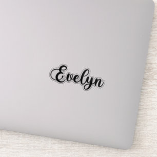 Sticker Nom Evelyn - Calligraphie manuscrite