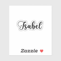 Nom Isabel - Calligraphie manuscrite