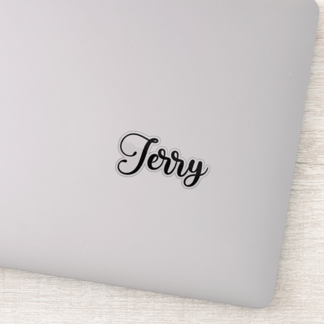 Sticker Nom Jerry - Calligraphie manuscrite (Détail)