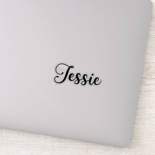 Sticker Nom Jessie - Calligraphie manuscrite (Détail)