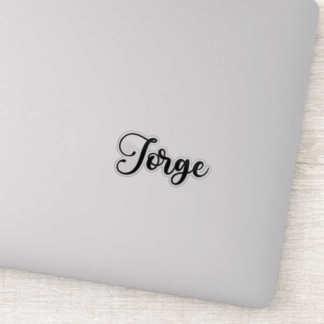 Sticker Nom Jorge - Calligraphie manuscrite (Détail)